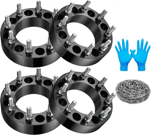 Vista 28 de BDFHYK Espaciadores de rueda de 6 x 135 mm, espaciador de rueda central de 1.25 pulgadas compatible con Lincoln Navigator F150 Expedition Lobo