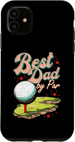 Vista 5 de iPhone 15 Best Dad By Par Golf Golfer Golfing Cute Funny Fan Gag Case