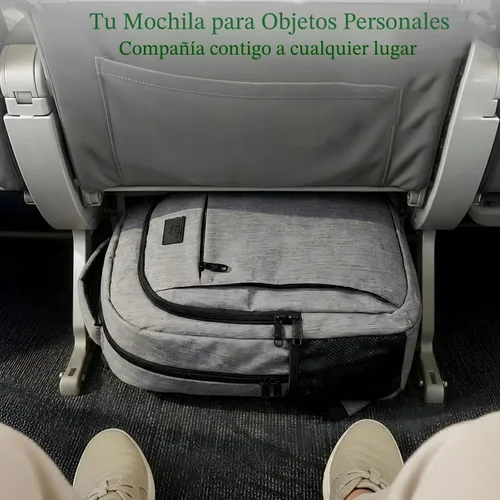 Vista 4 de MATEIN - Mochila de viaje para laptop, mochila empresarial antirrobo, delgada, resistente, puerto de carga USB, impermeable, para universidad o Gris