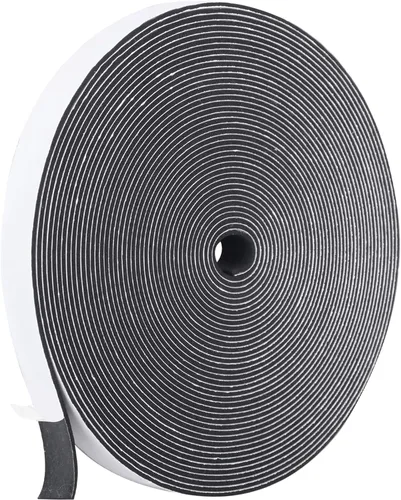 Vista 7 de Burlete para puerta, cinta adhesiva de espuma de 1/2 pulgada de ancho x 1/2 pulgada en T, cinta de espuma para ventana y puerta, junta de aire