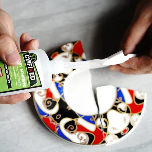 Vista 6 de Pegamento Super Líquido, Adhesivo Cianoacrilato Instantáneo Transparente de Viscosidad Media Gruesa, Pegamento CA Apto para Alimentos