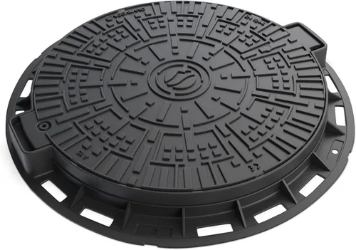 Vodaland - Cubierta de boca de plástico con tapa extraíble atornillada de acero reforzado para mayor durabilidad