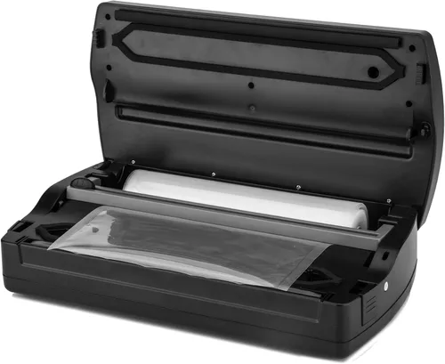 Vista 2 de Excalibur Sellador al vacío de doble bomba con soporte de rollo integrado con dos modos de vacío y ajustes de tiempo con función de pulso, 12
