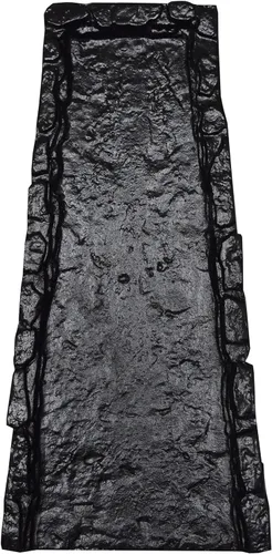 Canaleta de bajante de metal fundido de aluminio fundido de piedra pizarra negra de 24 pulgadas Bloque de salpicaduras pesado