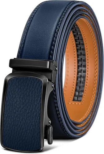 Vista 36 de BULLIANT Cinturón para hombre, cinturón de marca con trinquete de cuero genuino para regalo, talla personalizada
