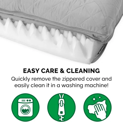 Vista 161 de Furhaven - Cama ortopédica para perros, estilo sofá, acolchada, con funda extraíble y lavable, color gris hierro, tamaño jumbo plus (XXL)