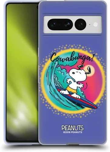 Vista 69 de Head Case Designs Officially Licensed Peanuts Beach Surf Snoopy Boardwalk Airbrush Gel Case [Military Grade Protection] Compatible with Google Pixel