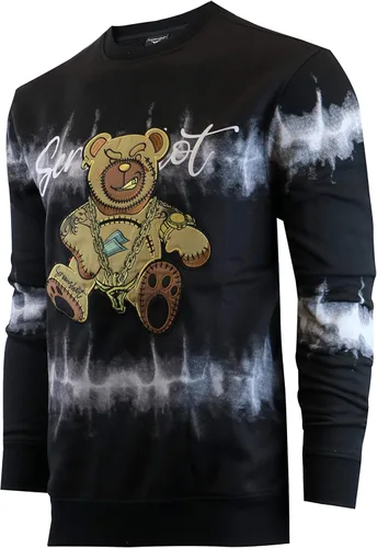 Screenshot - Sudadera de forro polar con cuello redondo para hombre, estilo urbano de hip hop, sin botones