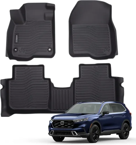 Vista 15 de Auxko Alfombrillas para todo tipo de clima, aptas para Honda CR-V 2017-2022, forros de elastómero termoplástico, accesorios para todas