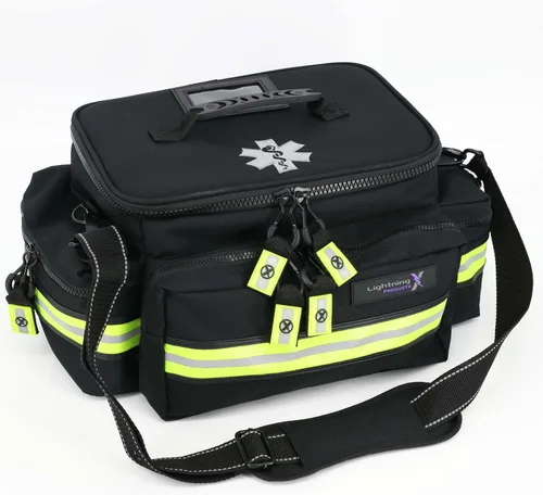 Vista 2 de Lightning X Products Lightning X Bolsa EMT de Primeros Auxilios de Tamaño Mediano LXMB25 Kit de Primeros Auxilios Completamente Equipado con más