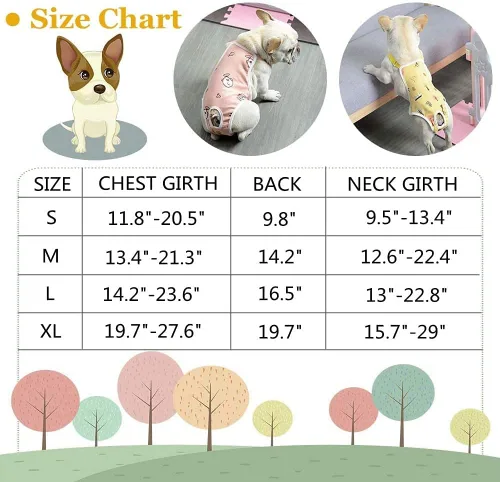 Vista 5 de QBLEEV Pañales sanitarios para perras con tirantes ajustables, pañales reutilizables para perritos, ropa interior acogedora para hembras en período