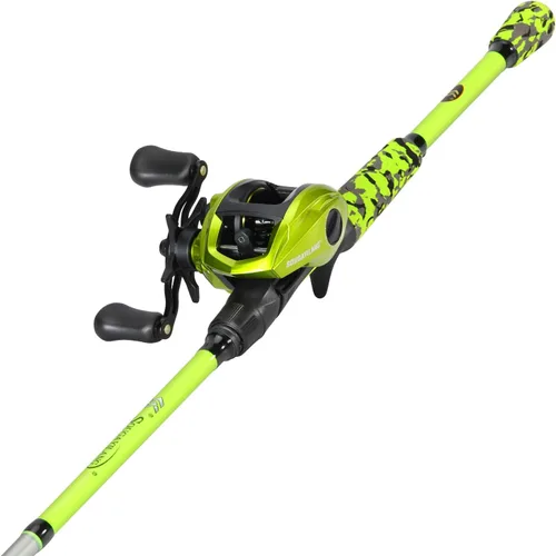 Vista 11 de Sougayilang Combo de Caña y Carrete de Pesca, Combo de Baitcasting, Cañas de Grafito IM7, Cañas de 2 Piezas, Mango EVA y Portacebo Estilo "S
