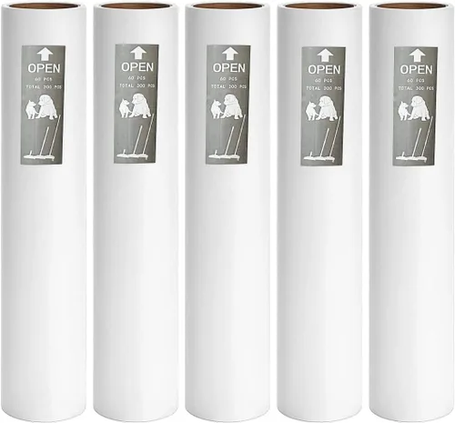 Paquete de 5 repuestos de rodillos de pelusa grandes de 9.45 pulgadas de ancho (diámetro interior de 1.51 pulgadas), repuestos de rodillo extra