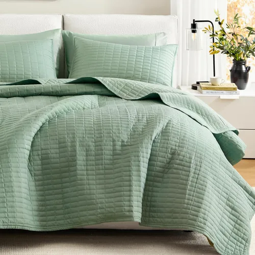 Vista 15 de Comfort Spaces Juego de Edredón Tamaño Individual Moderno Reversible con Diamantes Cubrecama Juego de Ropa de Cama Individual Acogedora Capa