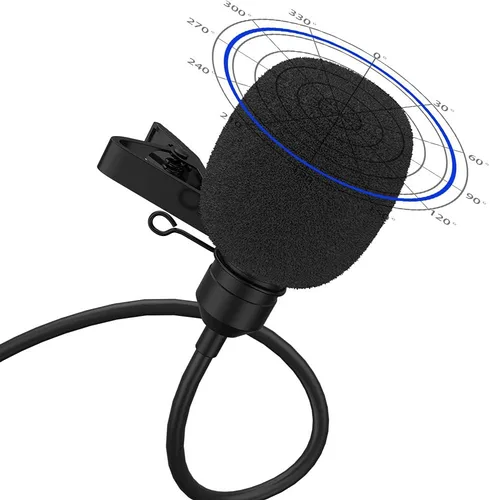 Vista 8 de MAONO Micrófono USB Lavalier, 192KHZ/24BIT Enchufa y usa Omnidireccional Micrófono de solapa Clip de collar de camisa para PC, computadora, Mac