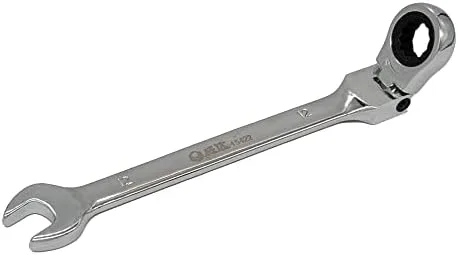 Vista 8 de Juego de llaves combinadas de trinquete métricas de cabeza flexible de 7 piezas, 0.394 in-0.748 in/pulido completo/acabado espejo