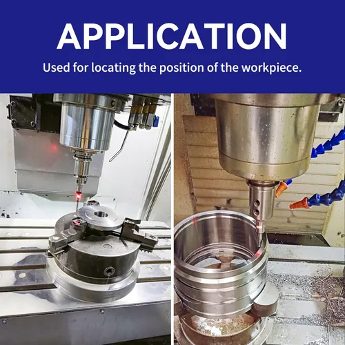 Vista 6 de HFS (R) 3V Edge Finder óptico electrónico con LED y pitido para torno CNC con caja