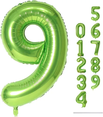 Vista 18 de Globos beige de 40 pulgadas con números grandes 3, globos de helio de dígito 3 de color blanco marfil autoinflables para terceras niñas, globos