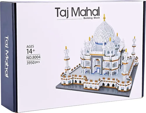 Vista 3 de YaJie Juego de micro bloques de construcción para adultos, Notre Dame París, arquitectura y colección, creativo, mini ladrillos, modelo, juguetes