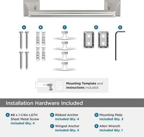Vista 4 de Amerock Mulholland de níquel cepillado de 9 pulgadas (229 mm) Toallero, BH36025G10