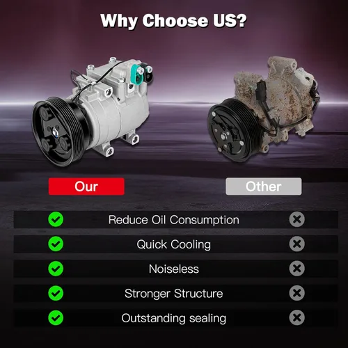 Vista 7 de cciyu Compresor de aire acondicionado apto para Hyundai Tiburon 2.7L 2003-2008 bomba de compresor de CA