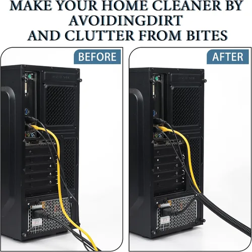 Vista 6 de Kanayu Tubo de Cable Divisible Ignífugo de Alta Temperatura Conducto de Cable Mangas de Cable Divisibles Tubería de Telar Conducto de Cable