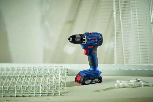 Vista 13 de BOSCH Kit combinado de herramientas eléctricas GXL18V-27B22 - Taladro inalámbrico compacto sin escobillas de 18 V de 1/2 pulgada y destornillador