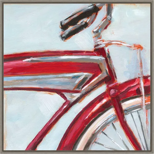 Vista 35 de Amanti Art Framed Canvas Wall Art 16x16 Retro Cycle I by Ethan Harper, Framed Wall Art Canvas, Abstract Artwork, Traditional Decor, Small Poster