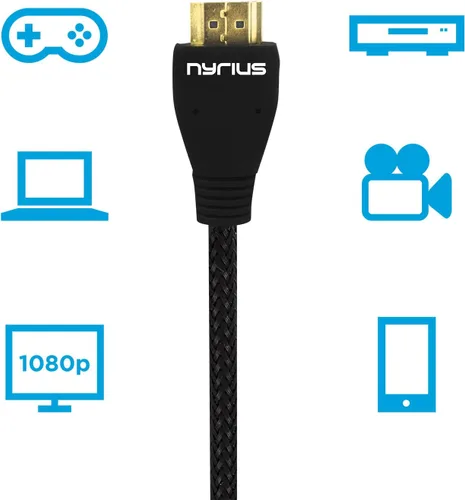 Vista 8 de Nyrius Aries Prime Transmisor y receptor de video inalámbrico HDMI para transmisión de video HD 1080p con cable HDMI adicional