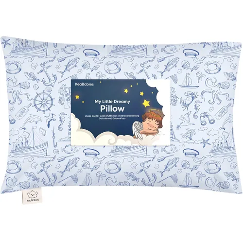 Vista 37 de KeaBabies - Almohada con funda para niños pequeños, almohada My Little Dreamy de 13 x 18 pulgadas (ABC Land)