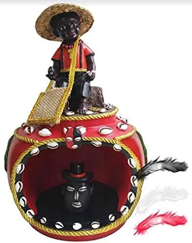 12" Casa de Elegua Casa Estatua Santeria Siete Potencias Africano Poderes de Dios