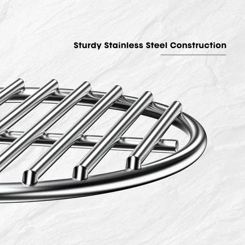 Vista 3 de onlyfire Rejilla de fuego de carbón de alto calor de acero inoxidable para Kamado Joe JR, 7 1/2 pulgadas