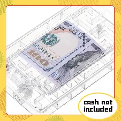 Vista 6 de Paquete de 5 tarjetas de regalo, rompecabezas de laberinto, rompecabezas de dinero, cajas de regalo, caja de tarjeta de regalo de laberinto, juego