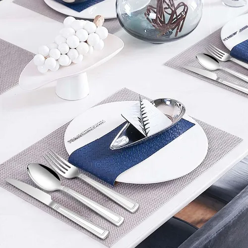 Vista 7 de LIANYU Juego de cubiertos elegantes de 60 piezas de acero inoxidable para 12, utensilios de cocina de lujo, incluye tenedores, cuchillos, cucharas