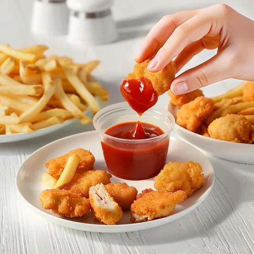 Vista 5 de TashiBox 4 oz vasos de plástico/porción tazas/tazas de souffle con tapas desechables, 100 conjuntos