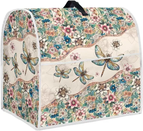 Vista 29 de Talayituse Beach Turtle Starfish Print Stand Mixer Cover for 4.5-5 Quarts Kitchen Aid, Washable Mixer Dust Cover with Handle and Pocket Kitchen