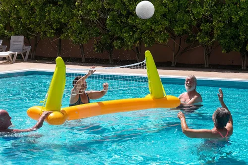 Vista 6 de Botabee Balón de voleibol acuático de tamaño estándar para piscina Voleibol de piscina para uso con dunnrita, Intex, Swimways u otros
