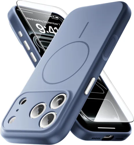 Vista 176 de Yriklso 3 en 1 Funda Magnética Fuerte para iPhone Air, 1X Protector de Pantalla + 1X Protector de Lente de Cámara, Cubierta Protectora a Prueba