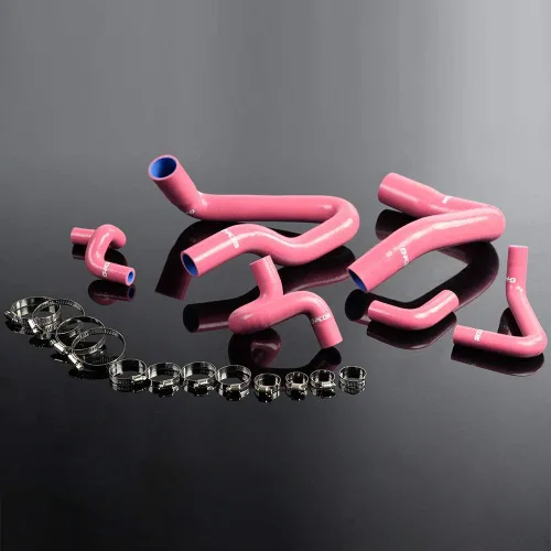 Vista 14 de Kit de manguera de refrigerante de silicona G-PLUS con abrazaderas compatible con 2005-2006 para Ford Mustang GT V8 / 2005-2010 Ford GT500, 6 piezas