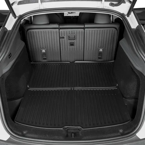 Vista 8 de SUPER LINER Alfombrillas compatibles con Tesla Model Y Juniper 2025-2026 - Forro de suelo TPE y accesorios, alfombrillas para maletero y protector