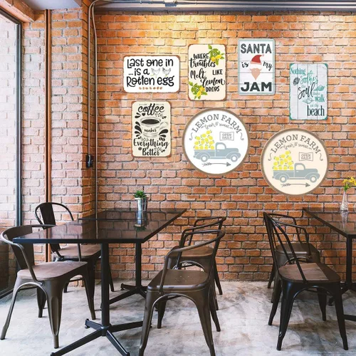 Vista 4 de Letrero de metal retro vintage vintage para playa, playa, playa de la costa del golfo