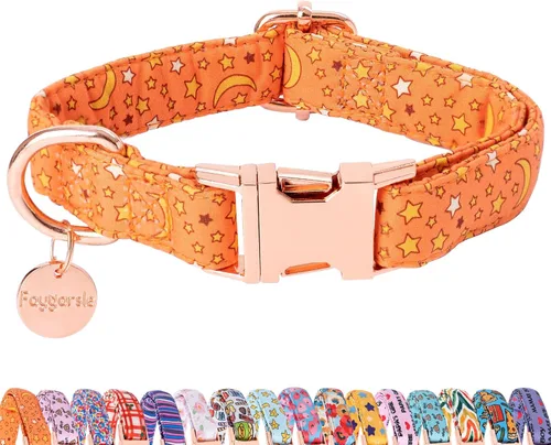 Vista 8 de Faygarsle Lindo collar de perro para niñas y niños, suave y elegante collar para mascotas con diseño de limón, ideal para perros de verano amarillo