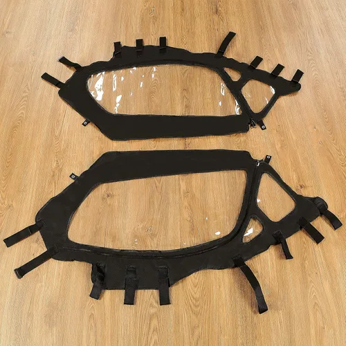 Vista 9 de HECASA Juego de puerta superior suave compatible con Can-Am Maverick X3 modelos de 2 asientos UTV 2017-2023 puertas superiores de cabina suave