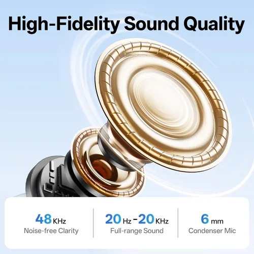 Vista 3 de 2 juegos de mini micrófono inalámbrico para iPhone iPad Android, reducción de ruido y silencio, funda de carga 33h, cambiador de voz AI, mini