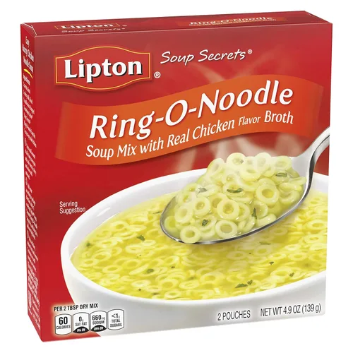 Vista 5 de SOUP SECRETS Lipton 12 unidades Mezcla instantánea de sopa Ring-O-Noodle 4.9 oz
