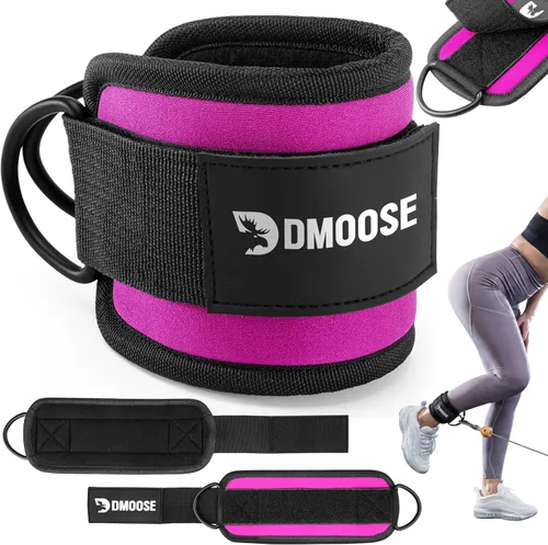 Vista 18 de DMoose Fitness Ankle Strap for Cable Machine - One Size Fit with Premium Padding Cuffs, Ankle Bands for Working Out, Booty Workouts, Leg Extension