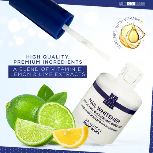 Vista 3 de Blue Cross Cuidado profesional de uñas Yello Out - Tóner morado neutralizante de amarillo + capas base ópticas para aclarar uñas, paquete de 2