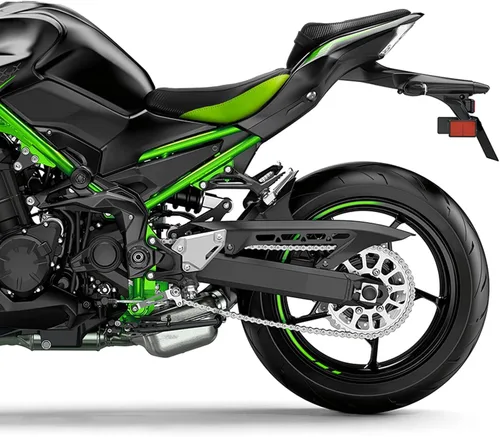 Vista 7 de C.C. RIDER Asiento de piloto para conductor y pasajero apto para Kawasaki Z900 2017-2024 07-Negro+Verde