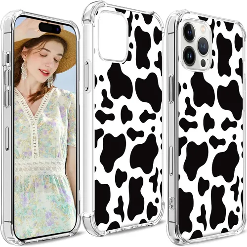 Vista 62 de Funda compatible con iPhone 15, bonita funda transparente para mujer, funda de silicona transparente para teléfono, color negro, tigre poderoso