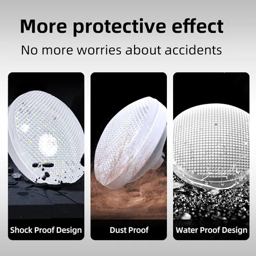 Vista 3 de 2 luces de tienda de campaña recargables 2400mAh LED luz de camping, IPX5 impermeable para camping, al aire libre, corte de energía